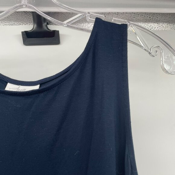 J.Jill Maxi Tank Dress Navy/Multi Striped Womens Size Medium - Picture 4 of 9